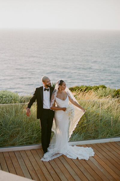 Intimate luxury elopement in Crete, Greece on film