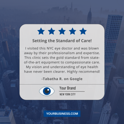 Positive Review for eye doctor in Manhattan