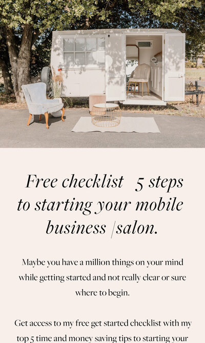 mobile salon business