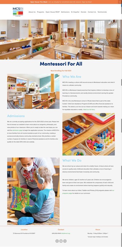 Montessori Community School of Rhode Island