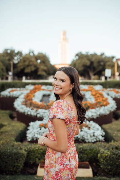 Senior female walks along beach