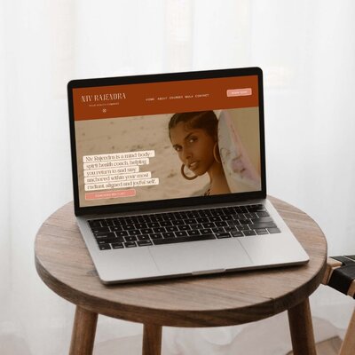 Custom website design for Niv Rajendra