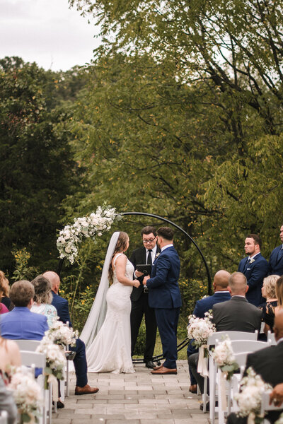 Birkby House outdoor ceremony