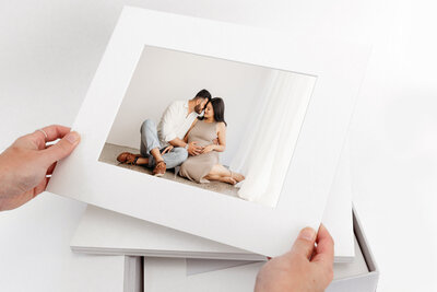 Maternity portraits by michelle kelly printed with queensberry print lab in auckland