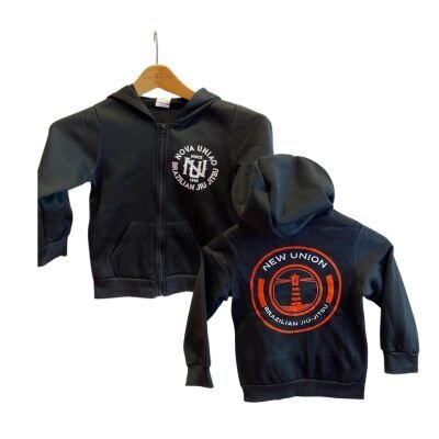 Black Kids Zip-Up Hoodie
