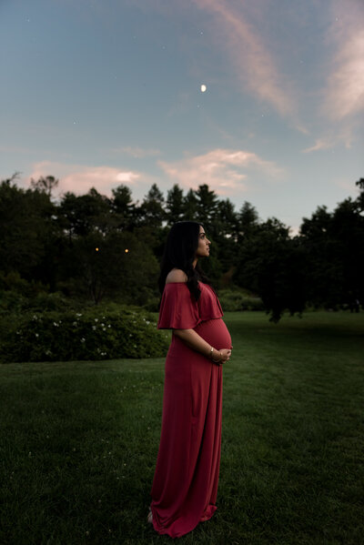 maternity session in the Arnold Arboretum