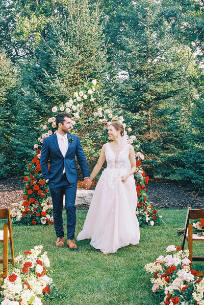 Venue 3 Two Wedding Rose Floral Arch ceremony