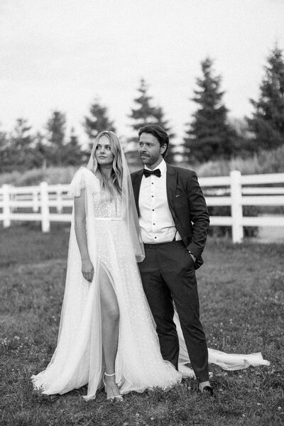 Bride and Groom as seen in Martha Stewart Weddings