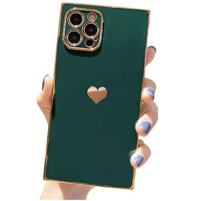 iPhone 13 Pro Case with Gold Heart Pattern [6.1 inches]-3