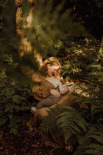 Zwangeschapsshoot bos West-Friesland en Hoornutumn fall pregnant