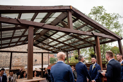 Rooftop garden wedding venue  at Homestead on the Roof in Chicago, IL