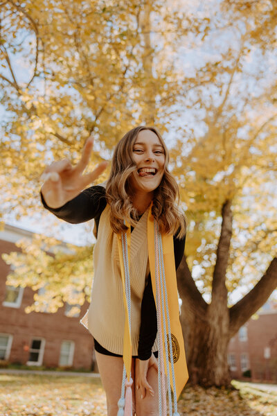NAU Senior Flagstaff Senior graduation photographer photo shoot nature forest northern arizona state university