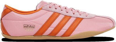 Adidas Tokyo Sneakers Low Top with Low Rise in Pink with Orange Stripe