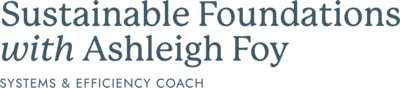 Sustainable Foundations with Ashleigh logo – Systems and Efficiency Coach for Faith-Led Women Entrepreneurs