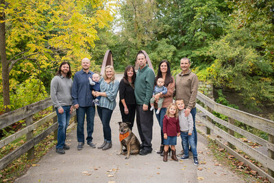 happy family on bridge peninsula ohio
