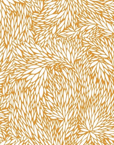 a patterned image with feather shapes over a solid color