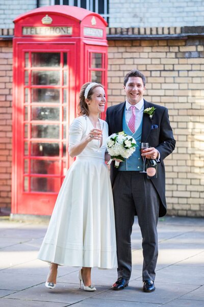 bride and groom in the UK