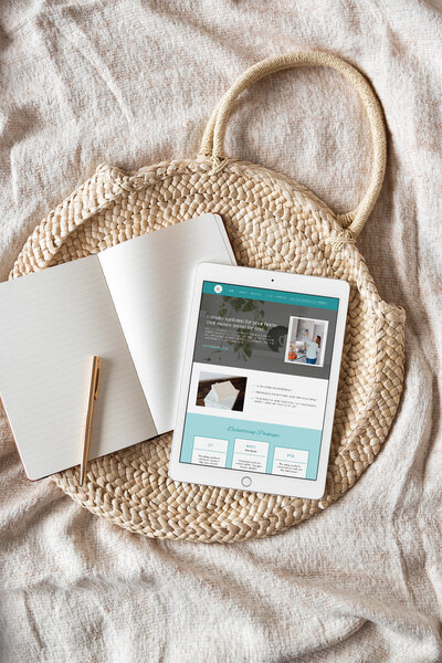 Semi custom website design for professional organizer