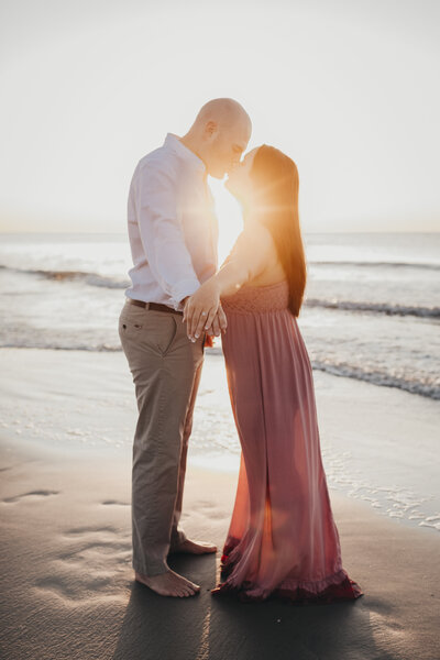 Engagement session on the beach at hilton head