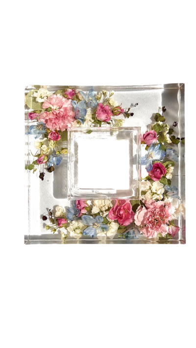 funeral sign in book flower arrangement with peach roses white lilies and green hydrangea 