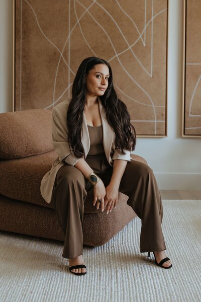 Candice, the calm behind the curtain at DWK Interiors—coordinating details, timelines, and client care with precision and heart.