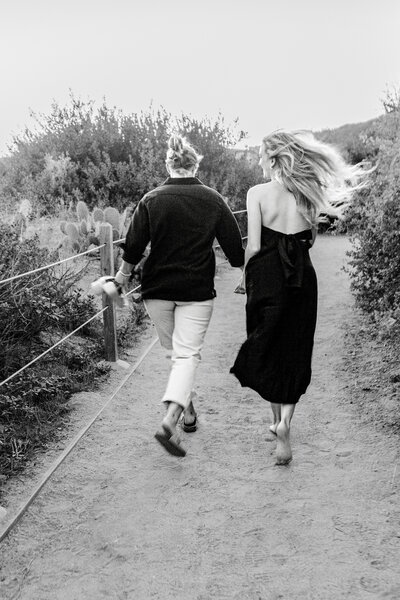 Proposal and engagement session in palos verdes at terranea cove beach
