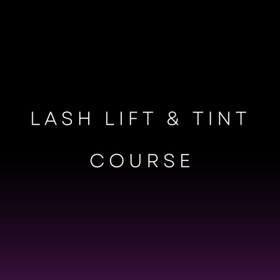 Lash lift and tint Course Title