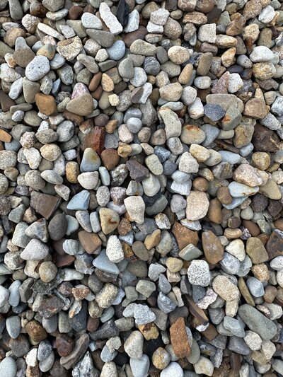 #1 Peagravel river rock for pick up or delivery in Westmoreland County, PA.