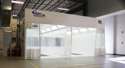 Closed Top Open Front booth