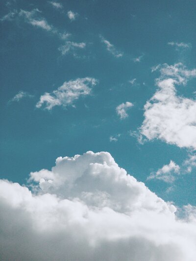White Clouds - Blue Sky