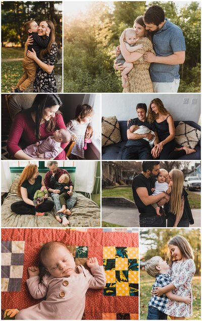 Upstate NY Newborn and Family Photography with couples, families and babies