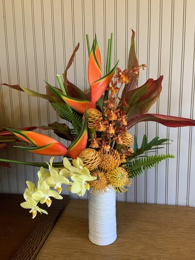 Monochromatic tropical arrangement