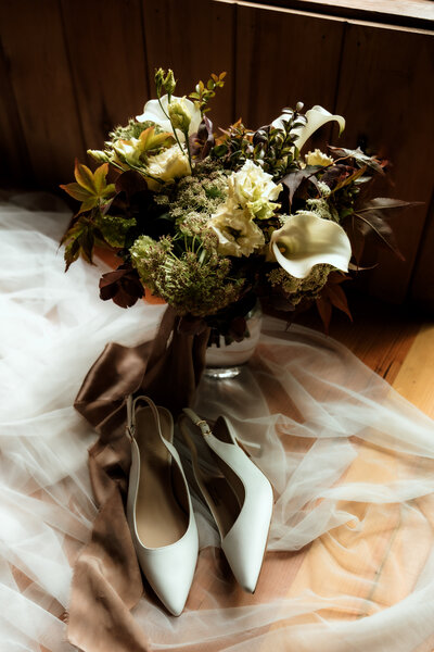 Elopement bouquet in Forks, Washington