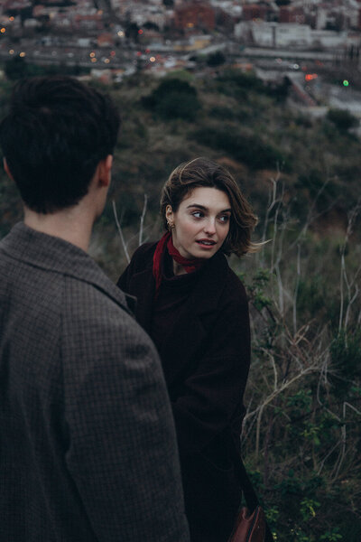 Destination love story captured above Barcelona, perfect for adventurous couples and elopements