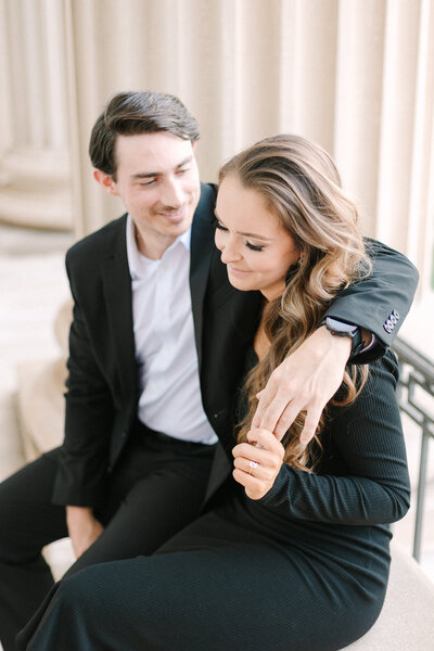 Couple engagement session in Charlotte