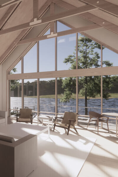 A new construction home in Cape Cod designed by a Boston interior decorator, blending coastal charm with refined, modern interiors.