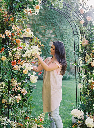 Romantic Floral Arch Colorful