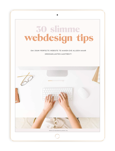 Mock up 30 slimme webdesign tips