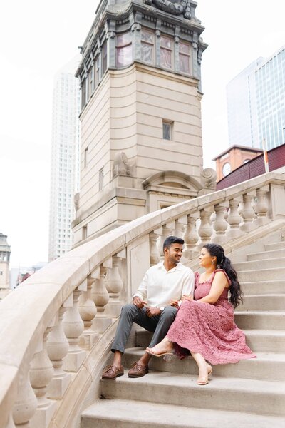 Downtown Chicago engagement Session