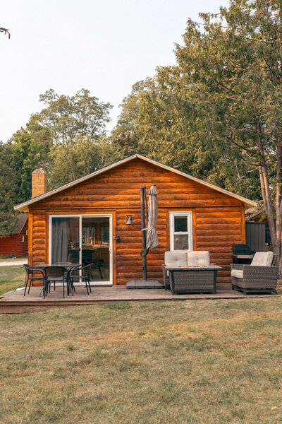 Cedar cabin near Torch Lake Michigan