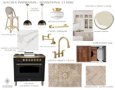 Transitional Classic Kitchen Inspiration