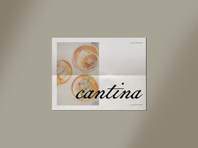 Timeless branding package for a cocktail bar and restaurant, including menu design and logo creation.