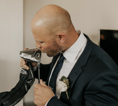 lace wedding dress of seattle bride