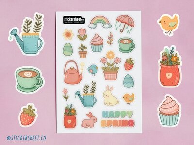 Happy Spring Stickersheet