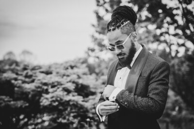 Groom getting ready - Baltimore wedding photography