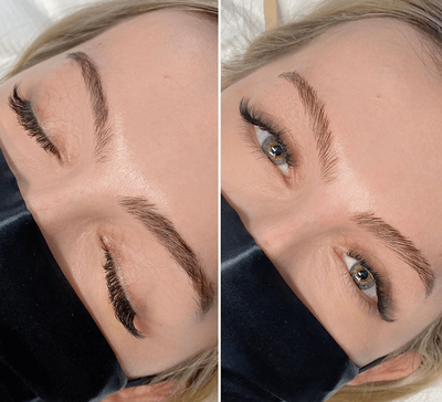 Eyebrow Lamination Before and After
