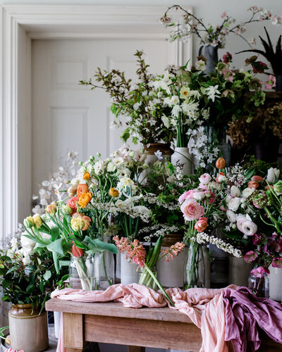 A bowl of Spring flowers