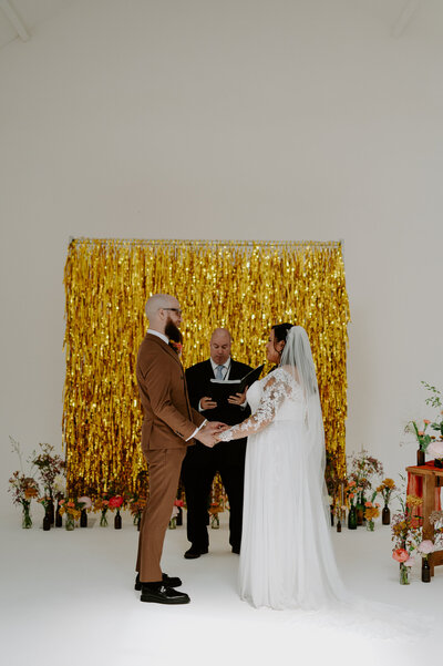 An alternative couple get married at Five Four Studios in Manchester. 