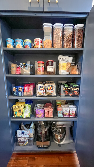 A professional organizer creates a thoughtful kitchen space.