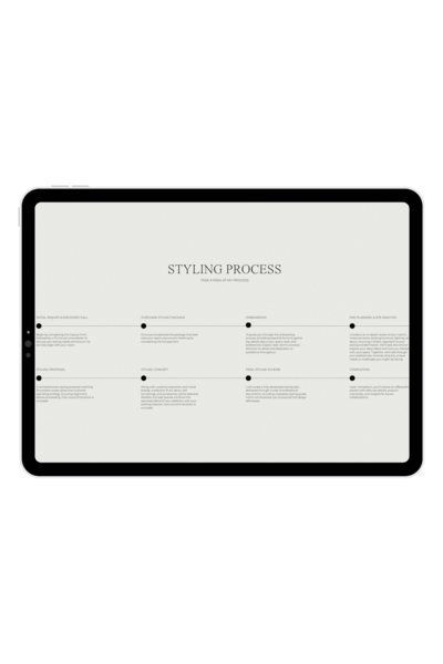 An iPad displaying a thoughtfully curated section from my Investment Guide, available for download on my website.
